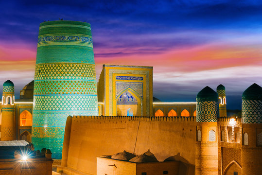Historic architecture of Khiva, Uzbekistan
