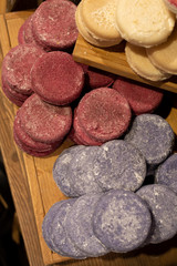 gift for celebration beautiful multicolored handmade soap in tablet form