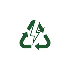 Recycle Energy Recycle Power Logo vector illustration icon design