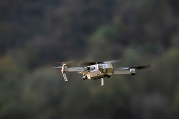  Drone quadcopter in flight