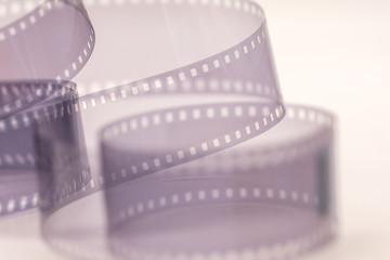 abstract photo of twisted old photo film