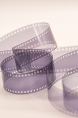 abstract photo of twisted old photo film