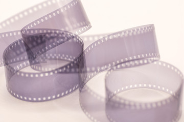 abstract photo of twisted old photo film