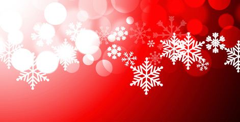 sfondo, elegante, rosso, natale, fiocchi di neve © xyz+