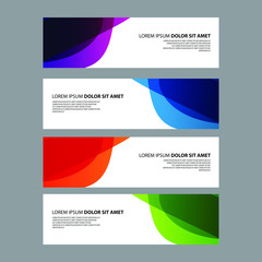 Fototapeta premium Vector Abstract design banner web template