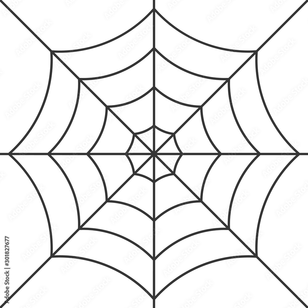 Wall mural vector cobweb background. halloween spider web