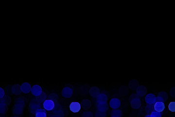 blue bokeh black background simple pattern concept picture with empty copy space for your text here...
