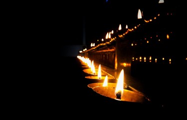 candles in church