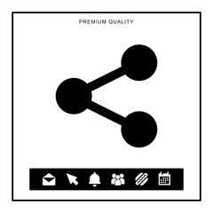 Share icon illustration isolated vector sign symbol