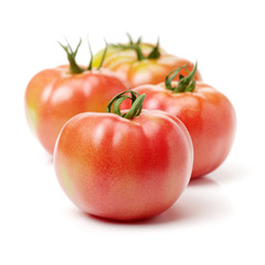 fresh tomato isolated on white background
