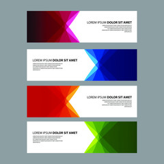 Fototapeta premium Vector Abstract design banner web template