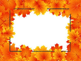 Naklejka na ściany i meble Vector autumn season background