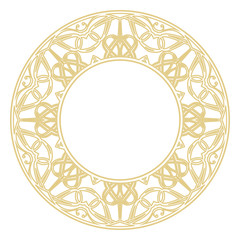 Decorative circular monograms.
