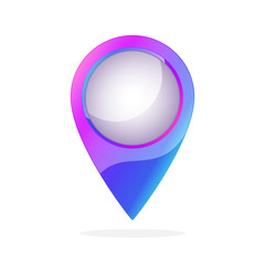 Location symbol - vector.