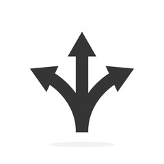 Three-way vector arrow