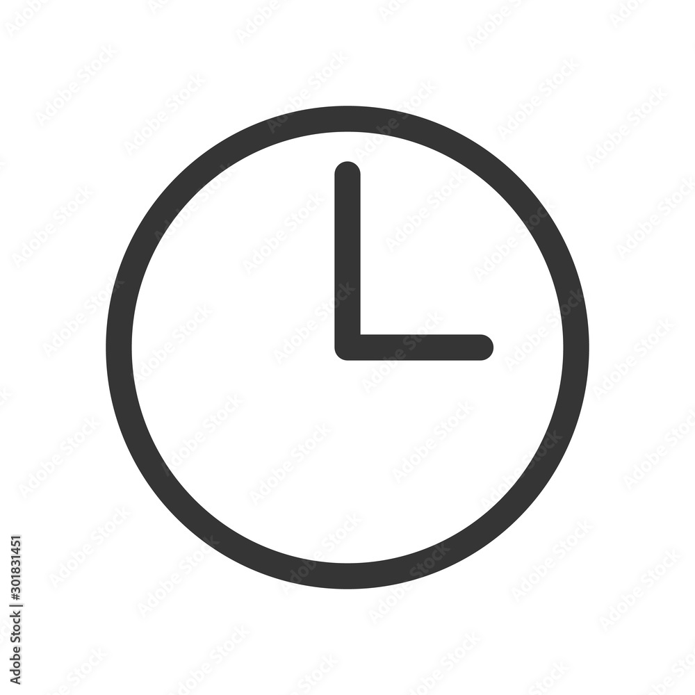 Canvas Prints clock vector icon