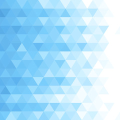 Abstract triangular background. Blue geometric pattern.
