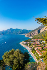 Fototapeta premium Oludeniz beach in Turkey. the Aegean sea