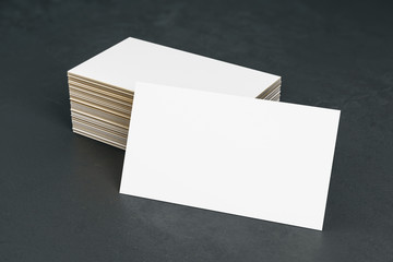 white business card