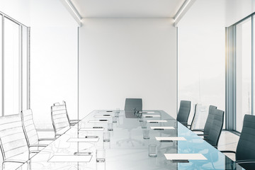 Drawing modern meeting room