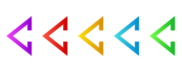 Colorful arrows - vector.