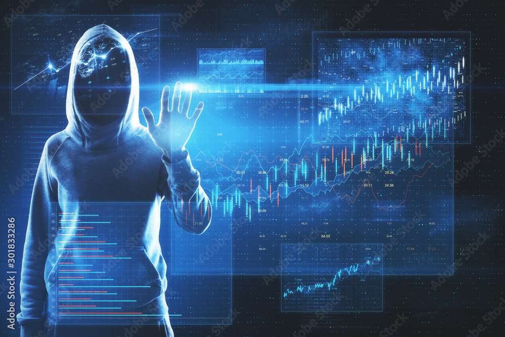 Poster Hacker using abstract big data interface