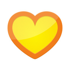 Vector dotted Heart in pop art design.