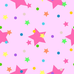 Abstract modern seamless pattern with stars. Shiny background. Texture