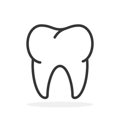 Vector Tooth icon.