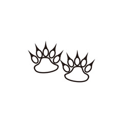 animals footprint icon vector design symbol