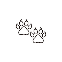 animals footprint icon vector design symbol