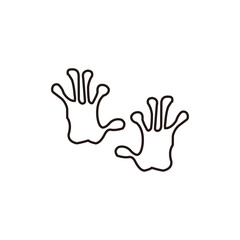 animals footprint icon vector design symbol