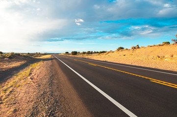 Fototapeta na wymiar Arizona Grand Canyon road in the desert