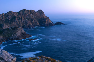 Fototapeta na wymiar Cies Island landscapes, Vigo, Spain