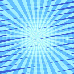 Blue comic abstract background