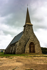 Fototapeta na wymiar Etretat: Church Notre-Dame de la Garde (Chapel of fishermen / Chapelle des pecheurs), Normandy, France