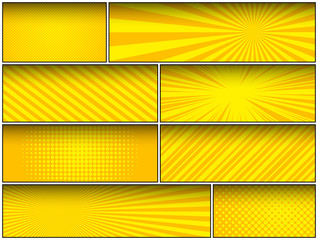 Abstract comic light composition