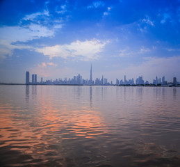 Naklejka premium Skyline