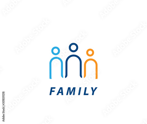 Family Link Logo Design Wall Mural Wallpaper Murals Wallsheaven Meddesigner