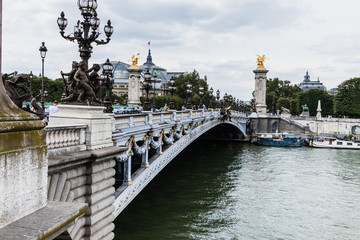 Fototapeta na wymiar Pont Alexandre III (Alexander III Bridge), Paris