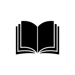 Book icon, logo isolated on white background