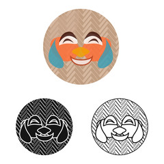 Isolated object of mask and vietnamese sign. Collection of mask and art vector icon for stock.