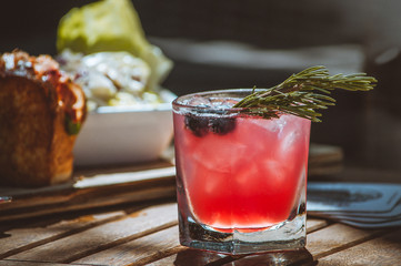 Bright tasty cocktail celebration