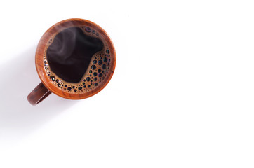 Hot cup of coffee