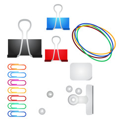 Various office supplies.