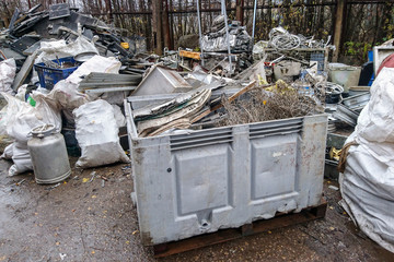 household and automotive non ferrous metal scrap collection point