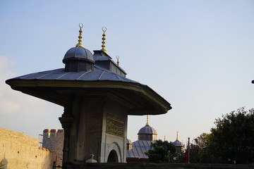 Ancient historical fountain, Ottoman Empire, Istanbul