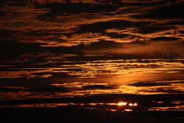 sunset over the sea