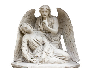 An image of the angel of death. Silence and calm