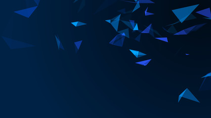 Abstract digital background. Cosmic particles. The effect of plexus. Big data visualization. 3d rendering